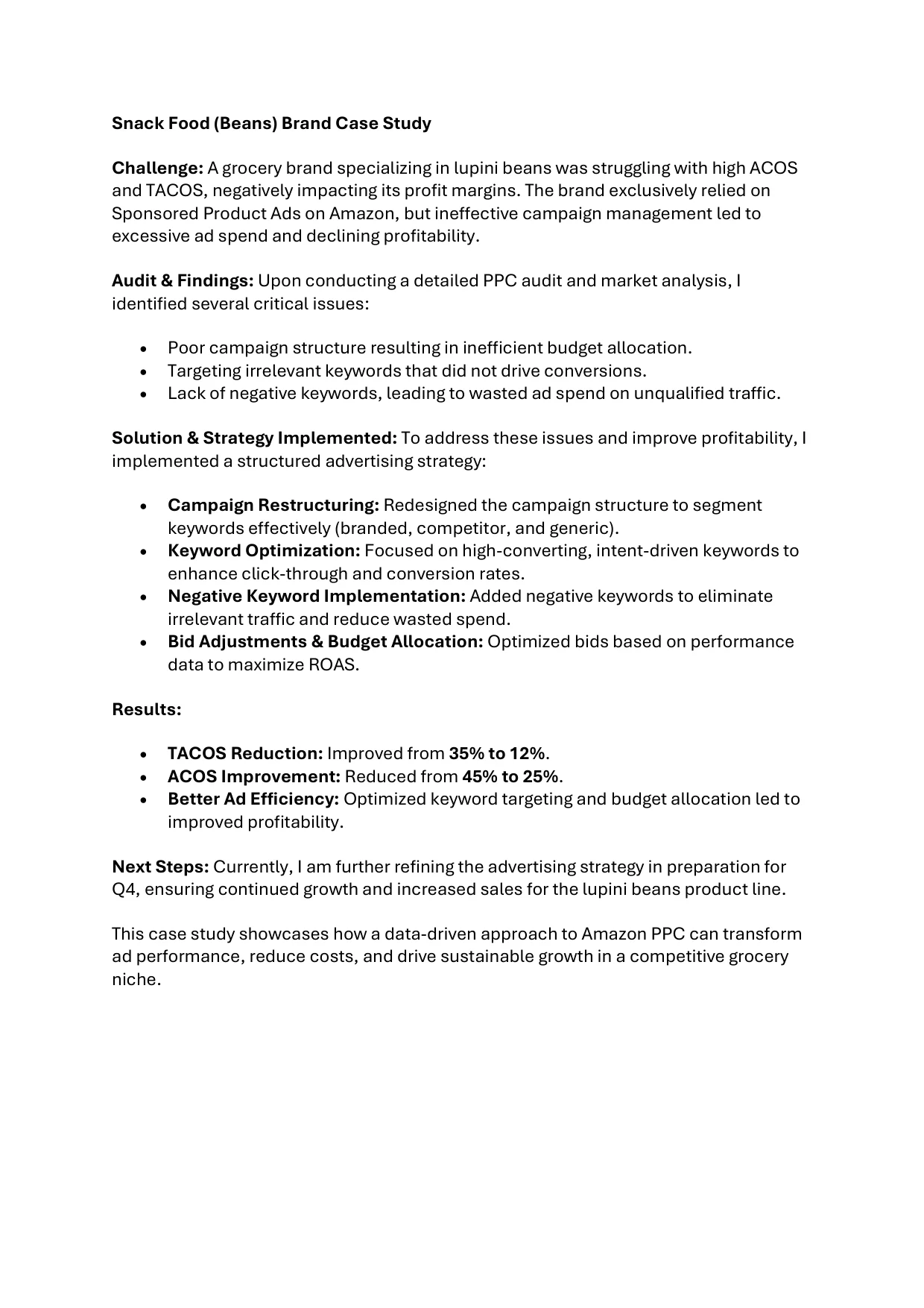Snack Brand Page 1